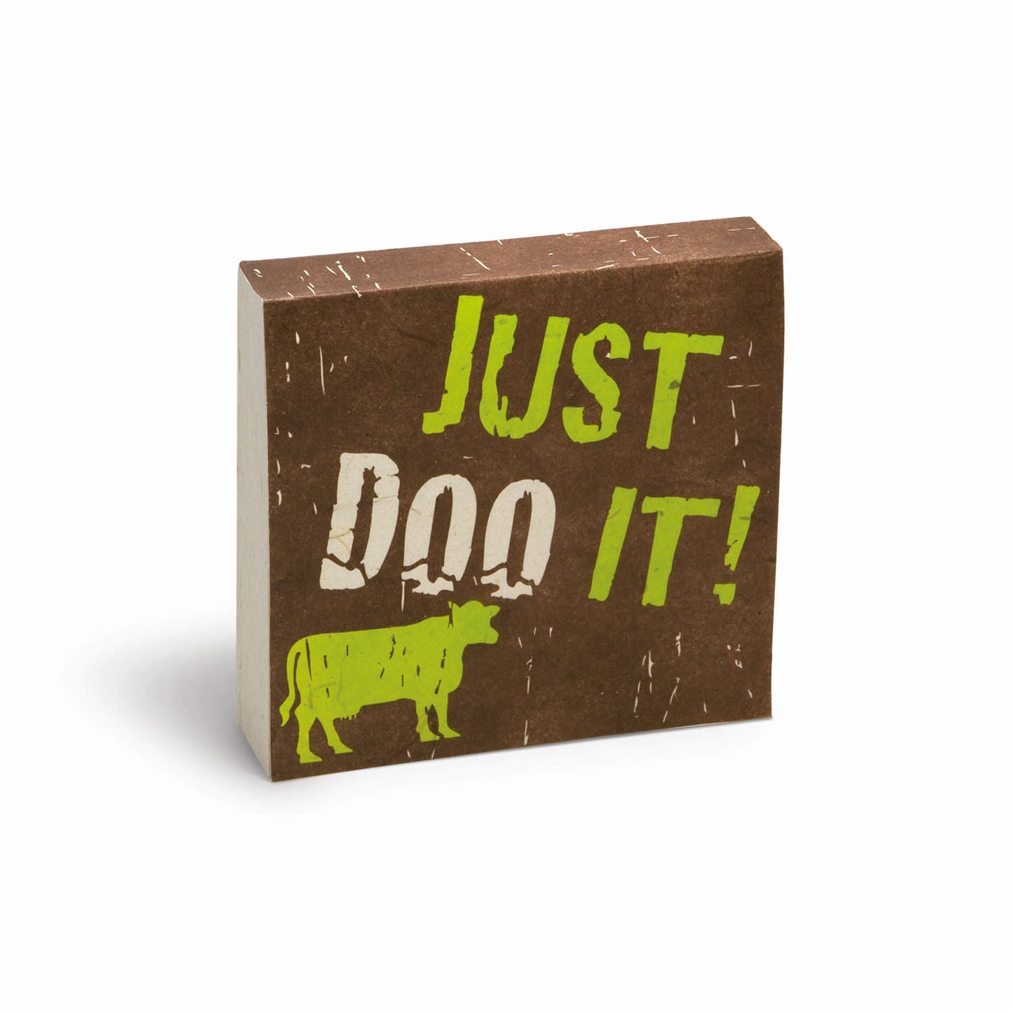 eco-friendly scratch pad - perfect ecologically friendly gift - just doo it! - front