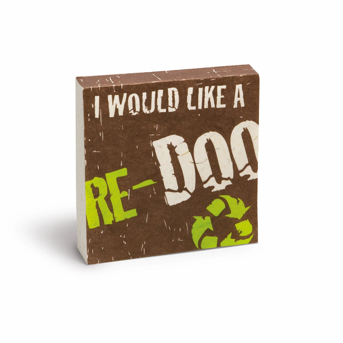eco-friendly scratch pad - perfect ecologically friendly gift - i would like a redoo - front