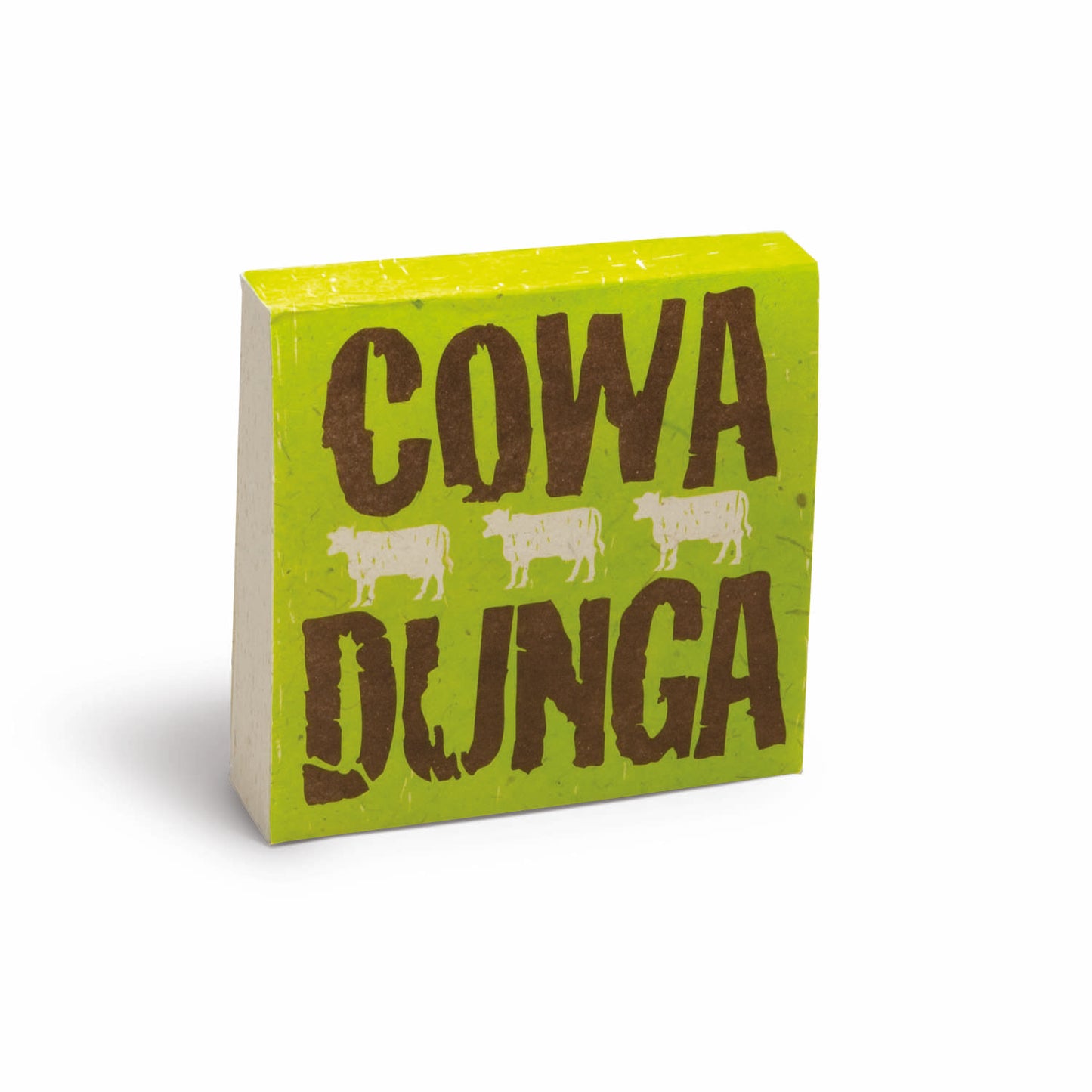 eco-friendly scratch pad - perfect ecologically friendly gift - cowa dunga - front