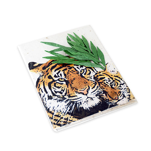 Jungle Tiger Mom & Baby Elephant POOPOOPAPER (70 pieces)