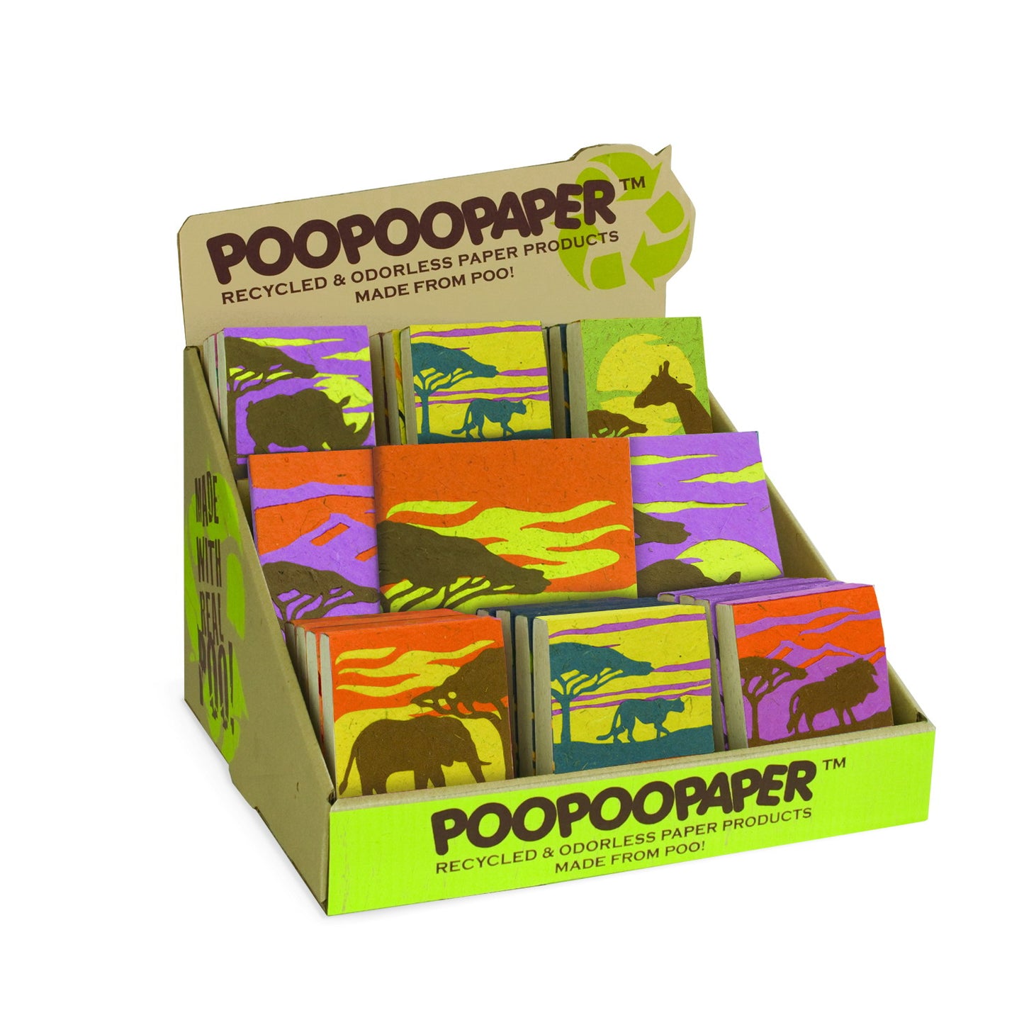 Savannah Sunset Pre-Pak Elephant POOPOOPAPER (59 pieces)