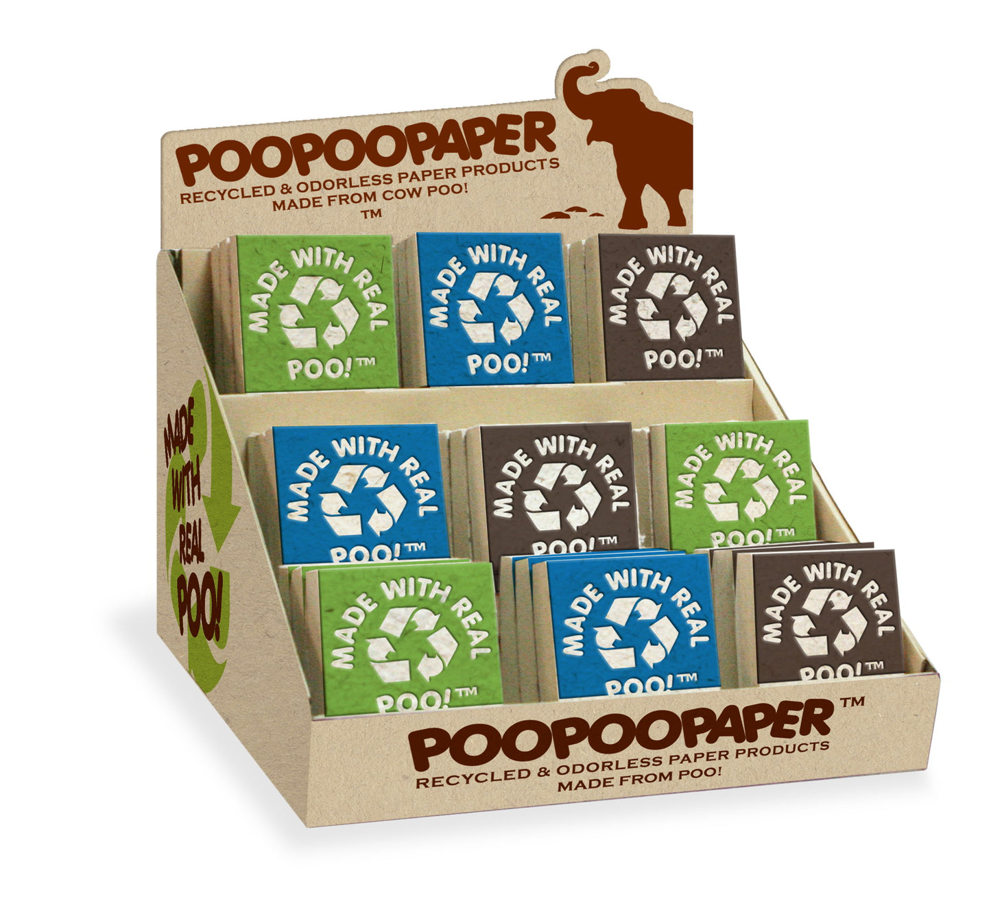 Made with Real Poo Pre-Pak Elephant POOPOOPAPER (80 pieces)