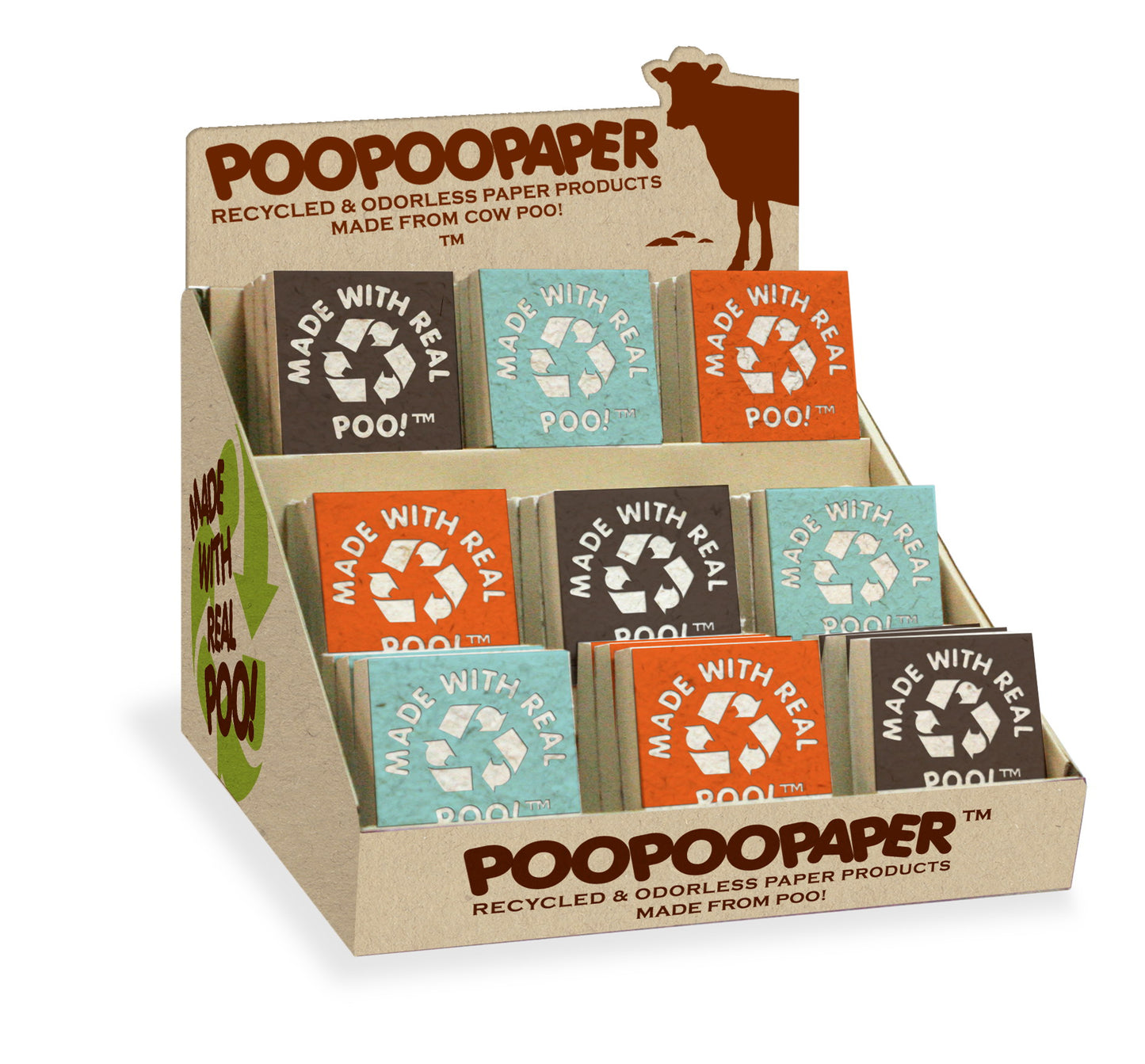 Made with Real Poo Pre-Pak Cow POOPOOPAPER (80 pieces)