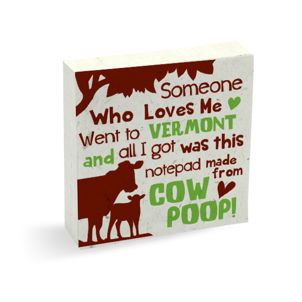 Someone Who Loves Me VERMONT Pre-Pak Cow POOPOOPAPER (80 pieces)