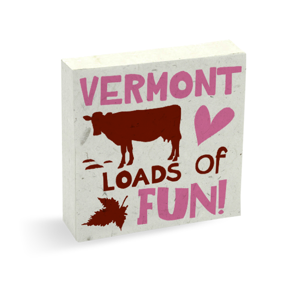 Someone Who Loves Me VERMONT Pre-Pak Cow POOPOOPAPER (80 pieces)