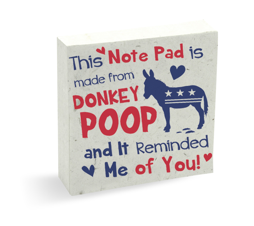 Someone Who Loves Me WASHINGTON, DC Pre-Pak Donkey & Elephant POOPOOPAPER (80 pieces)