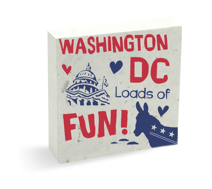 Someone Who Loves Me WASHINGTON, DC Pre-Pak Donkey & Elephant POOPOOPAPER (80 pieces)