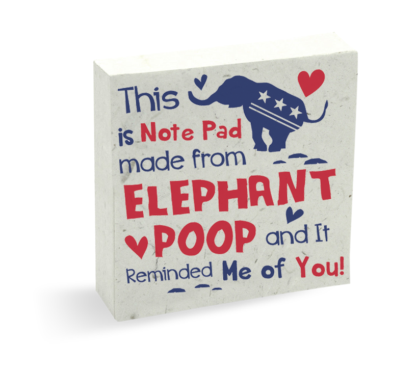 Someone Who Loves Me WASHINGTON, DC Pre-Pak Donkey & Elephant POOPOOPAPER (80 pieces)
