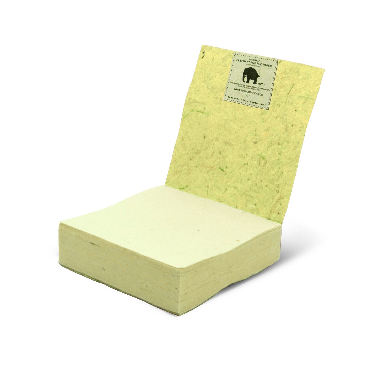 Artist Reproductions  - Thailand Themed - Elephant Sunrise Batik Eco-friendly Scratch Pads - Yellow (Set of 3) - open