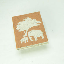 Load image into Gallery viewer, Eco-Friendly, Tree-Free, Classic Elephant POOPOOPAPER - Mom &amp; Baby Mini-Journal - Bark - Front
