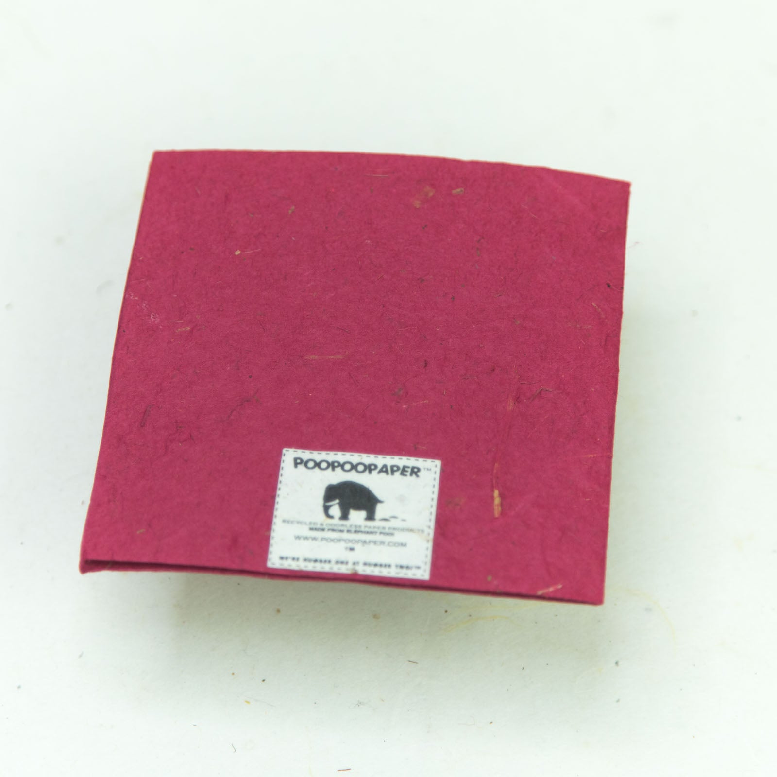 eco-friendly greeting card - 3 pink flowers -back