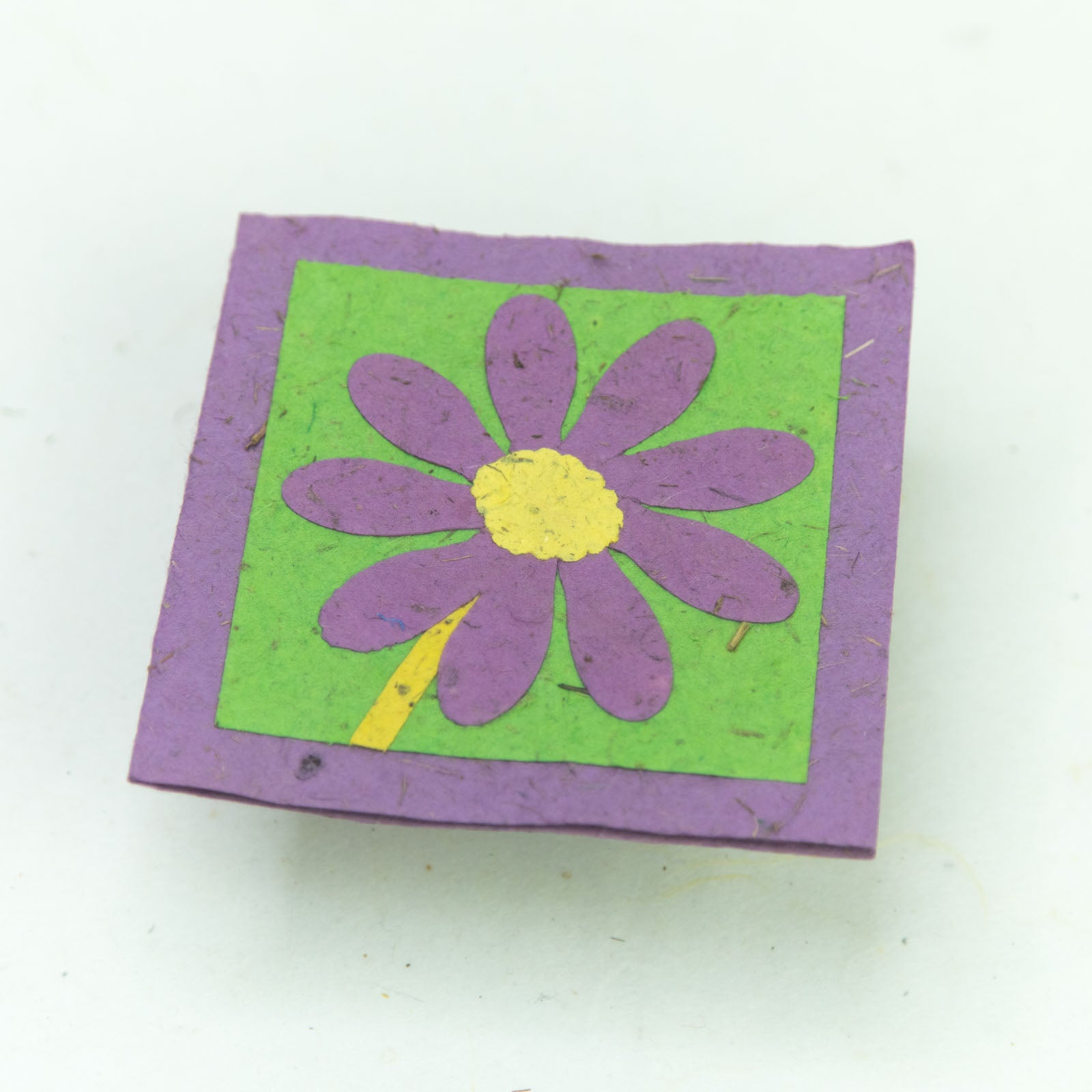 Flower Garden - eco-friendly Greeting Card - Single purple Flower close up