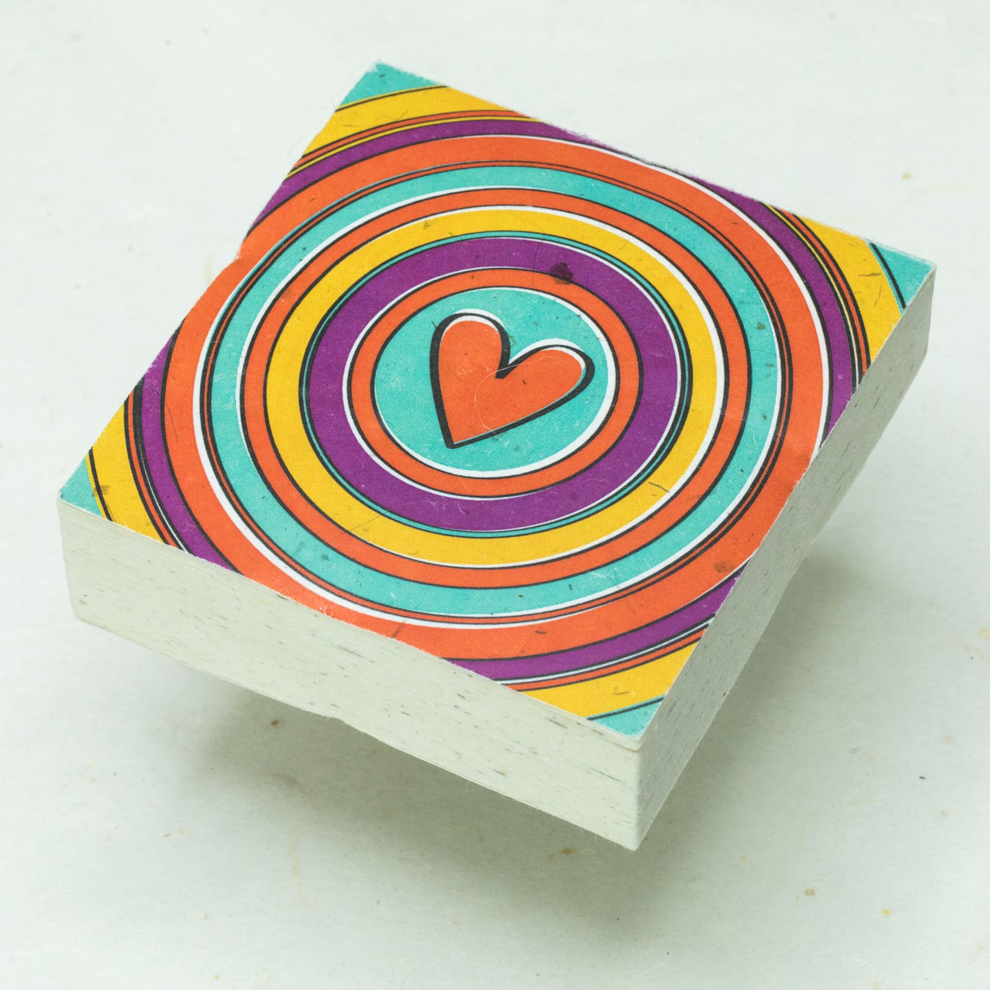 sustainable products - heart eco-friendly scratch pads 2 - front (solo)