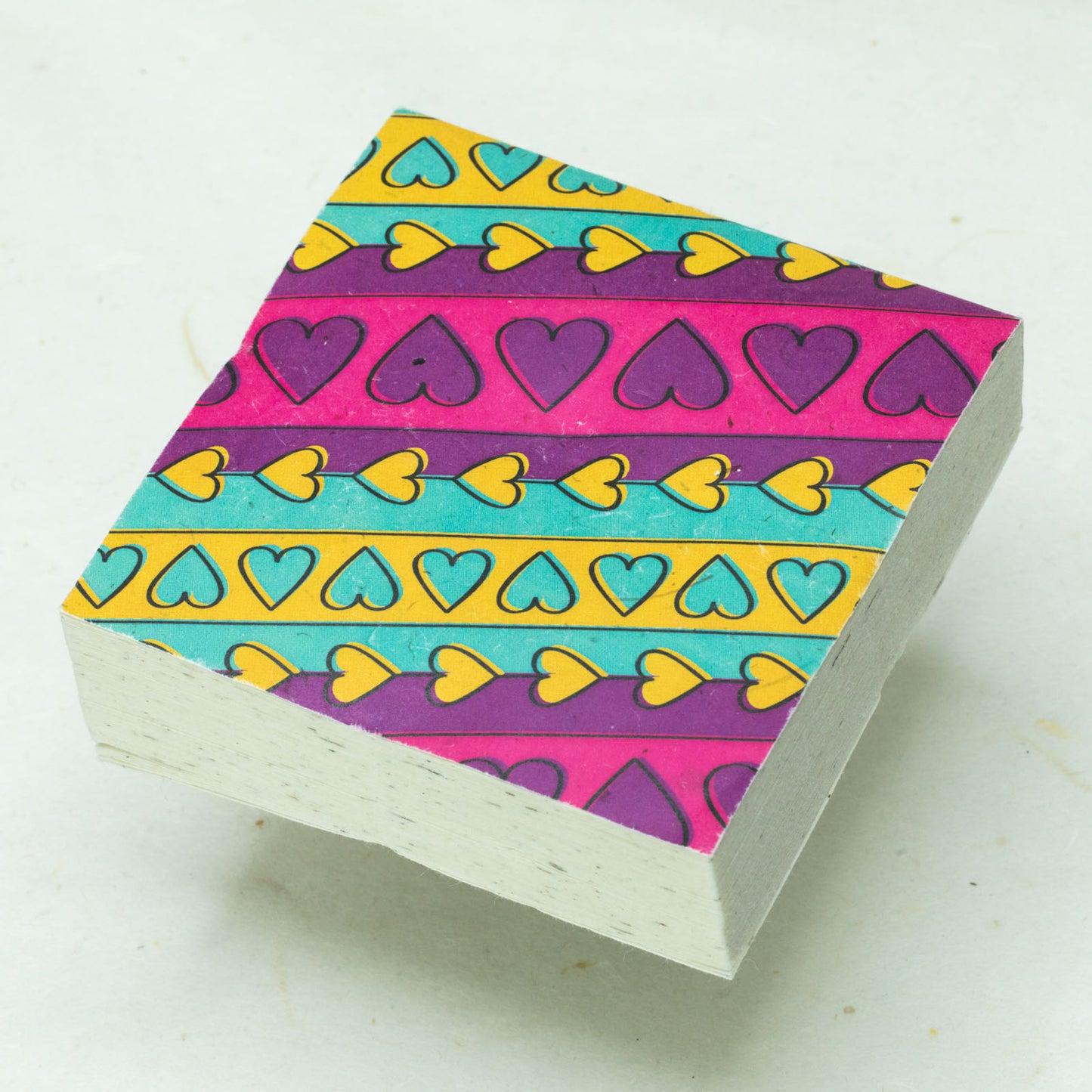 sustainable products - heart eco-friendly scratch pads design 3 - front (solo)