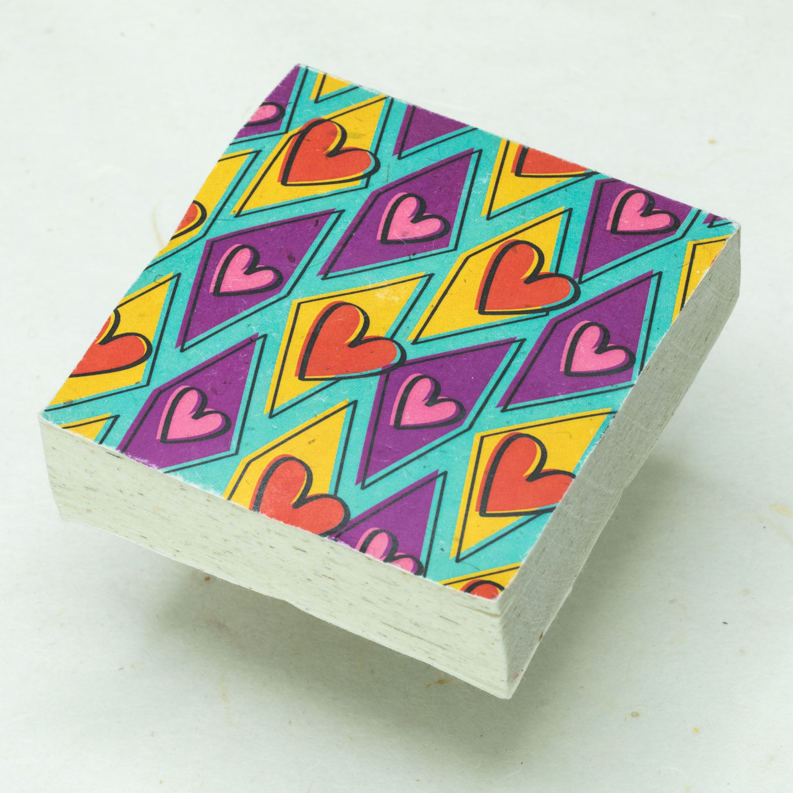 hearts 004-  eco-friendly scratch pad - front (solo)