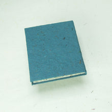 Load image into Gallery viewer, Eco-Friendly, Tree-Free POOPOOPAPER - Classic POOPOOPAPER - Mini-Journal - Blue - Set of 3 - Back