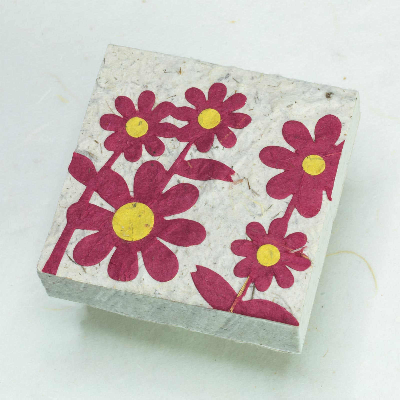 Flower Garden Eco-friendly Scratch Pads - Pink Bunch of Flowers (Set of 3) - front