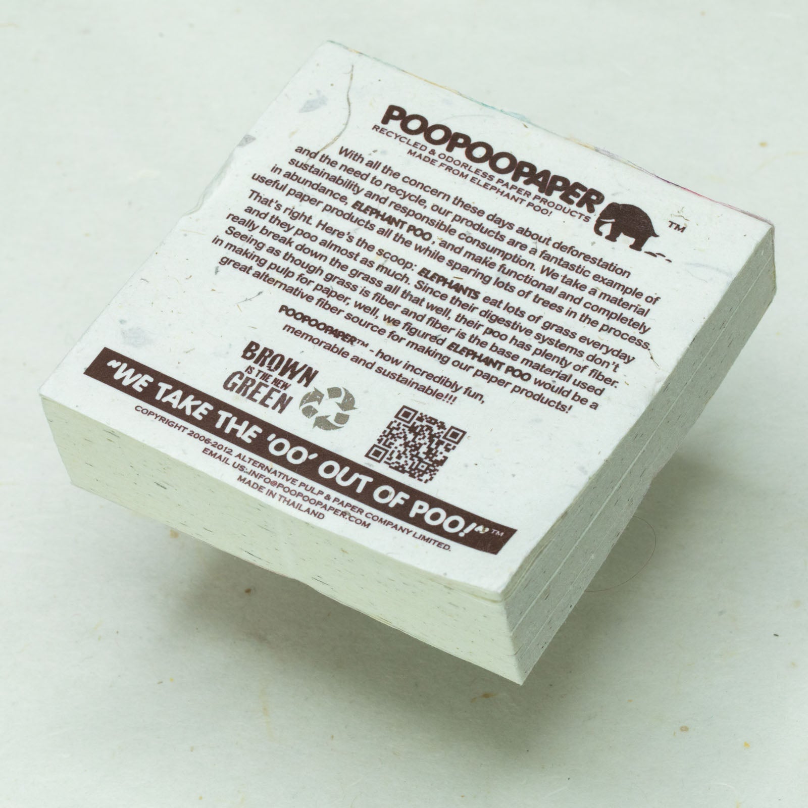 Hearts 005 by POOPOOPAPER - Eco-friendly Scratch Pad - back (solo)