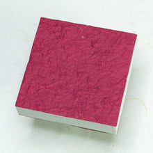 Load image into Gallery viewer, Eco-Friendly, Sustainable, Tree-Free Horse POOPOOPAPER Scratch Pads - Burgundy - Back