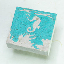 Load image into Gallery viewer, Sea Life Seahorse - Note Box and Scratch Pad 