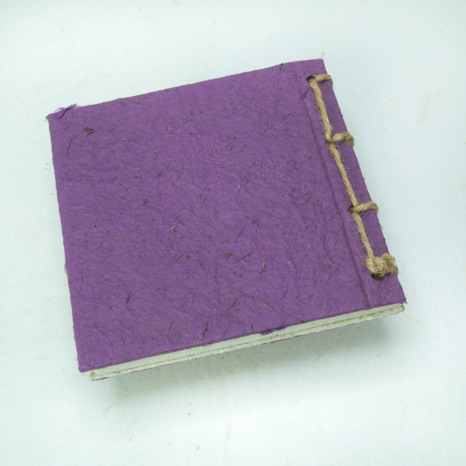 Horse POOPOOPAPER - On The Farm - Horse & Cat - Purple - Twine Eco-friendly Journal back