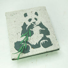 Load image into Gallery viewer, Eco-Friendly, Tree-Free POOPOOPAPER - Journal Panda Sitting - Front
