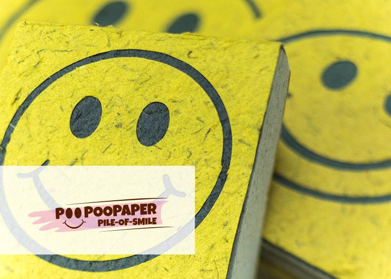 Eco-Friendly, Tree-Free, Sustainable Paper Products with Happy Face Design by POOPOOPAPER