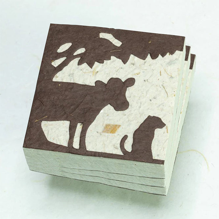 On The Farm - Cow & Dog - Bark - Eco-friendly Scratch Pads (Set of 3)