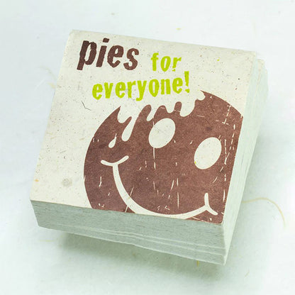 Eco-Scratch Pad Elephant - "PIES FOR EVERYONE" (Set of 3)