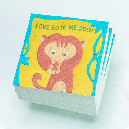 Monkey "Love Love Me DOO!!" Scratch Pad - Set of 3