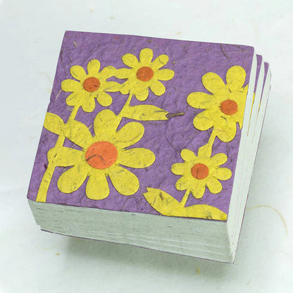 Flower Garden Scratch Pads - Yellow Bunch of Flowers (Set of 3)