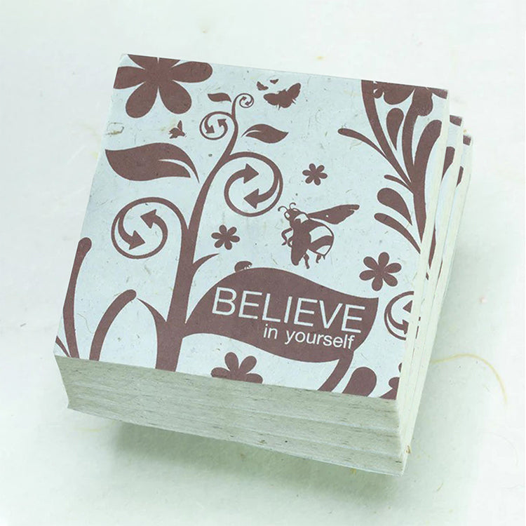 Inspirational - Believe - Eco-friendly Scratch Pads (Set of 3)