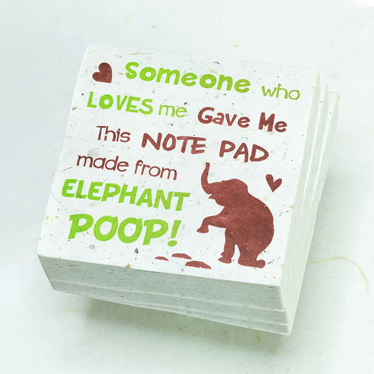 Someone Who Loves Me - Elephant - Eco-friendly Scratch Pads - Set of 3 -  Green