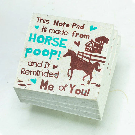 Reminded Me of You - Horse Scratch Pad - Set of 3 -  Blue