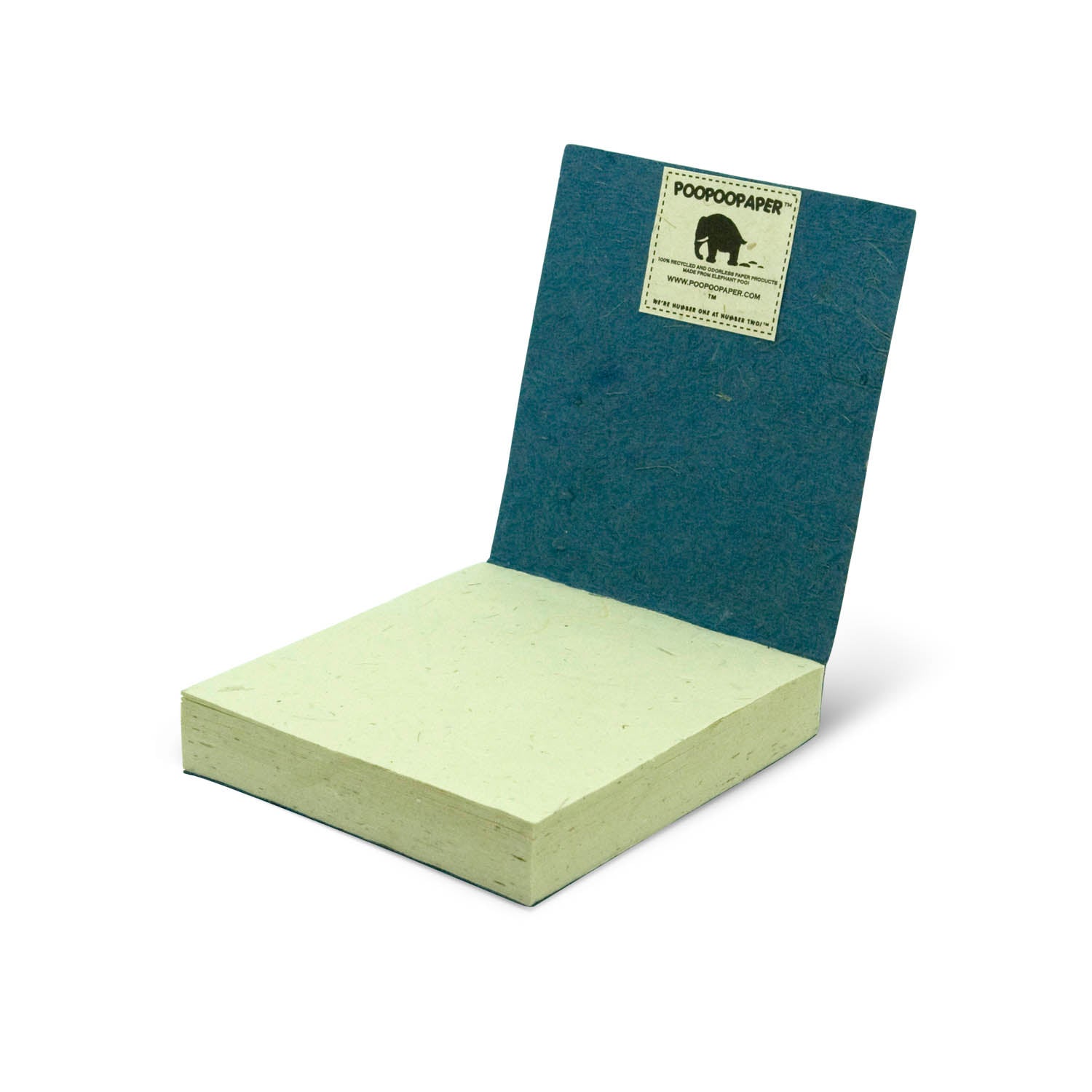 eco-friendly scratch pads - batik elephant blue - open