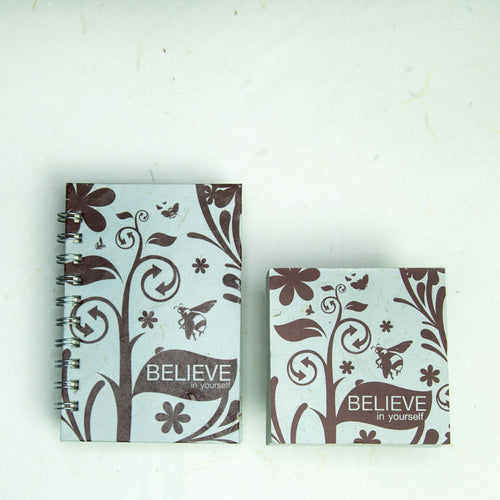 Inspirational POOPOOPAPER - Believe - Journal and Scratch Pad Set