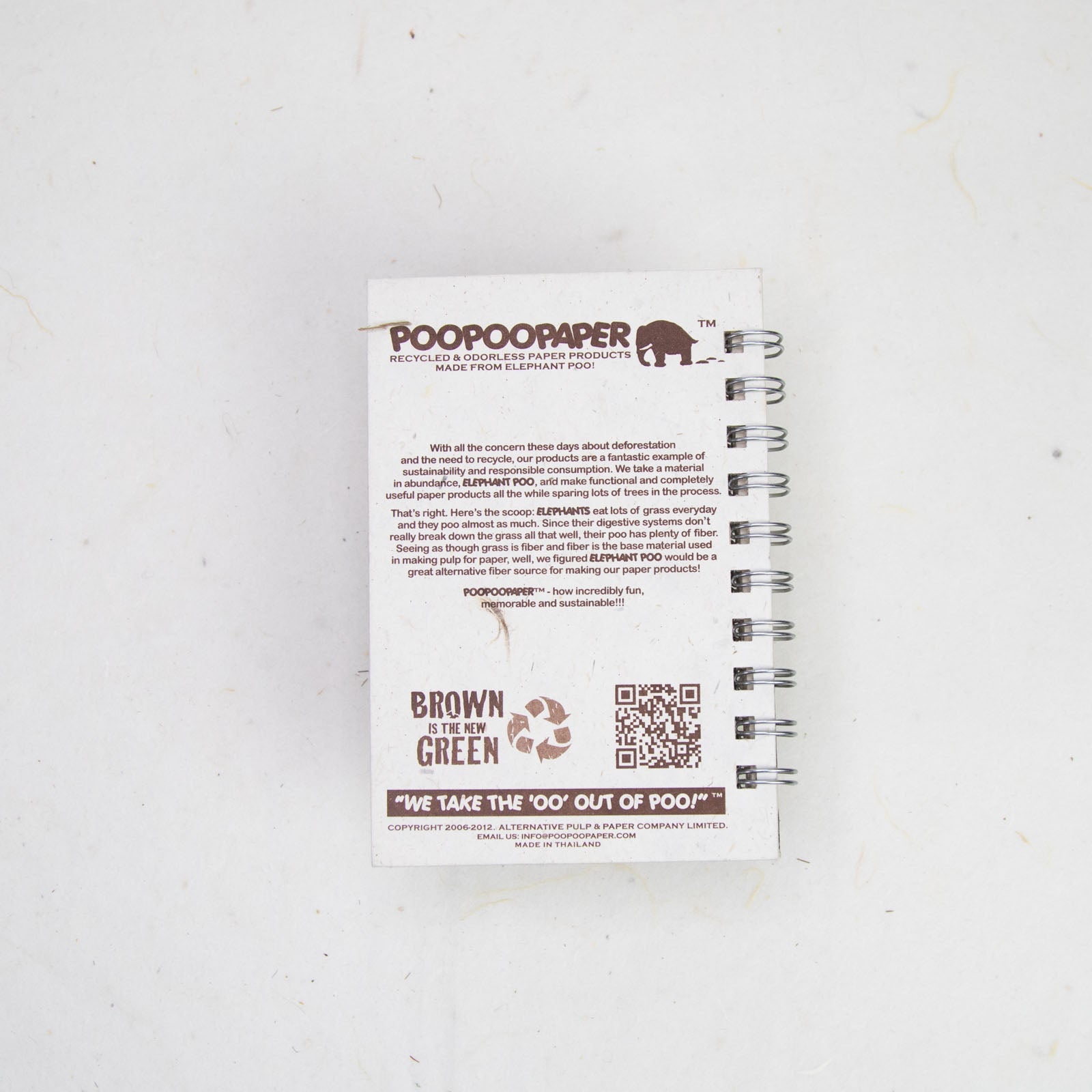 Inspirational POOPOOPAPER - Change - Ecofriendly Journal - Back