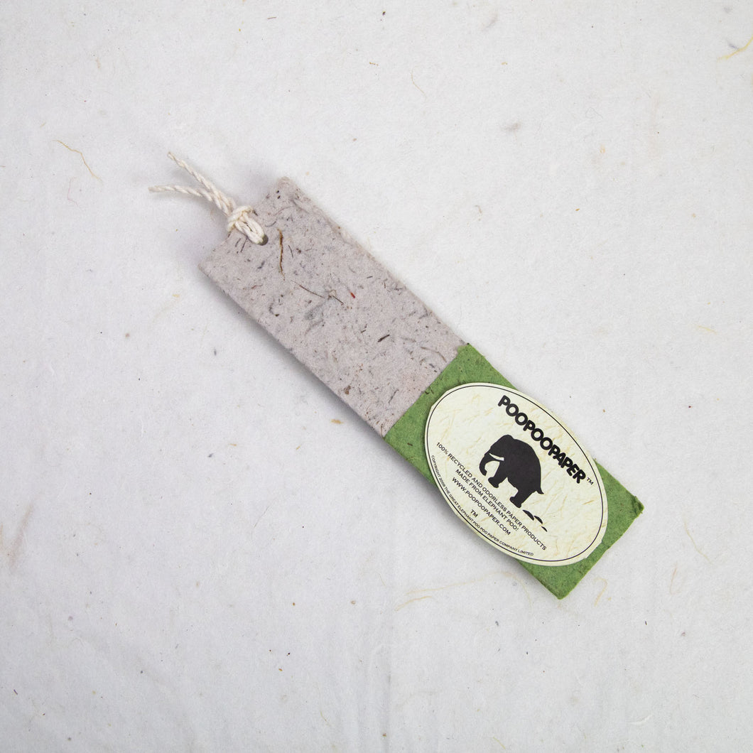 Classic Elephant POOPOOPAPER - Bookmarks - Grass - Set of 10