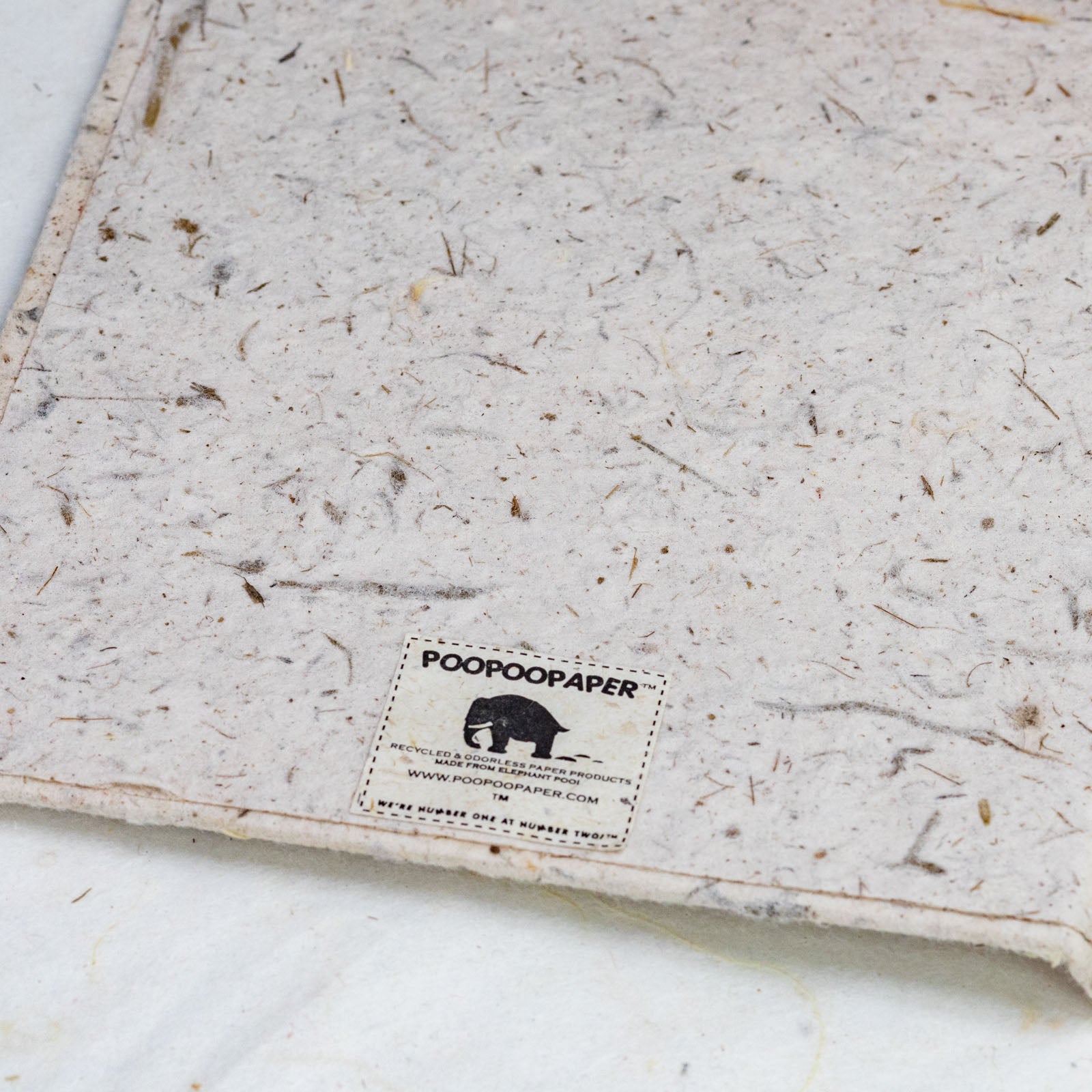 Classic Elephant POOPOOPAPER Two-Toned Eco-friendly Journal - Blue - Detail - Inside