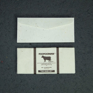 Cow POOPOOPAPER - No.10 Size Envelopes - (Set of 2 Packs - 24 Envelopes)
