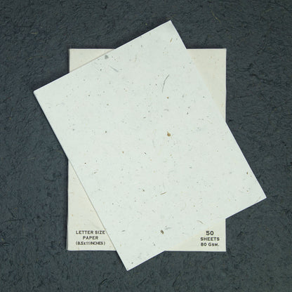 Eco-Friendly, Tree-Free, Letter Size Cow POOPOOPAPER - A4 - 50 handmade paper Sheets