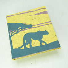 Load image into Gallery viewer, Eco-Friendly, Tree-Free POOPOOPAPER - Savannah Sunset Journal - Cheetah - Yellow - front