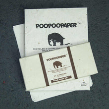 Load image into Gallery viewer,  No. 10 Size Paper Sheets and Envelope Set made from Eco-Friendly, Sustainable Elephant POOPOOPAPER.