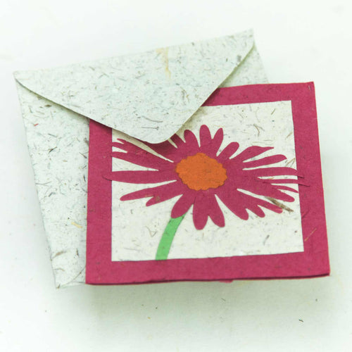 Flower Garden - Greeting Card - Single Pink Flower