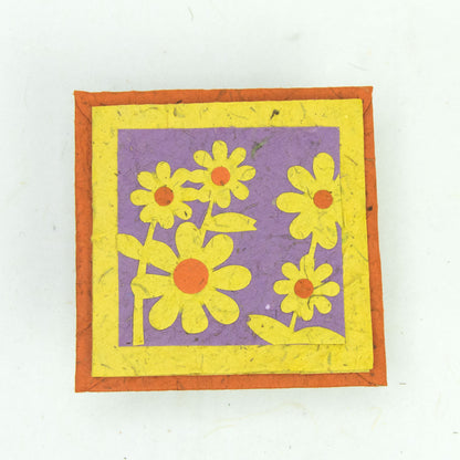 Flower Garden - eco-friendly Greeting Card - Yellow Bunch of Flowers