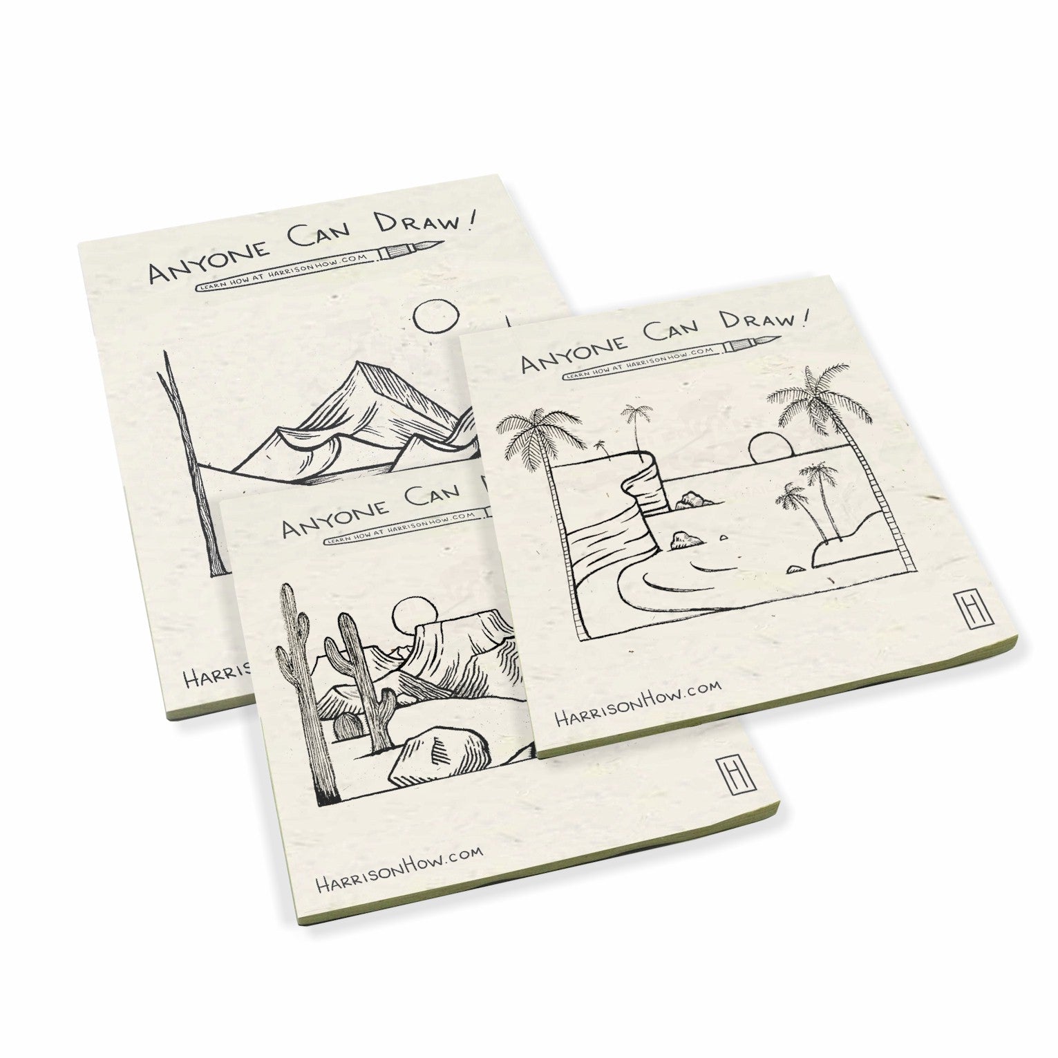 Harrison How - Anyone Can Draw! Artist's Large Drawing Pads Set on