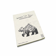 Load image into Gallery viewer, Harrison How - Anyone Can Draw! Artist&#39;s Small Drawing Pads Set on Elephant POOPOOPAPER - &quot;Mountain Forest Grizzly Bear&quot; (Set of 3)