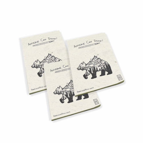 Harrison How - Anyone Can Draw! Artist's Small Drawing Pads Set on Elephant POOPOOPAPER - 
