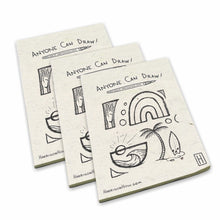Load image into Gallery viewer, Harrison How - Anyone Can Draw! Artist&#39;s Small Drawing Pads (Set of 3) on Elephant POOPOOPAPER - &quot;Harrison How Favorite Things&quot;