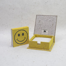 Load image into Gallery viewer, Pile-of-Smile - Eco-Friendly, Tree-Free Note Box and Scratch Pad Refill Set by POOPOOPAPER